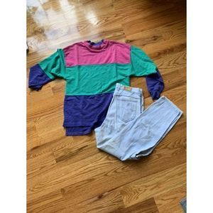 Vintage Outfit 💗💚💜